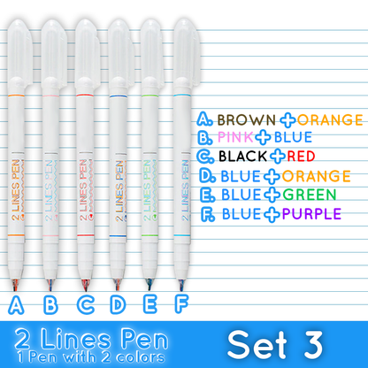 Double Lined Pens